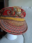 Vintage Embroidered Burma Myanmar Elephant horse Ethnic Cap Hat Thailand