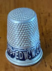 Vintage Metal Thimble Elect Ed   s W Cox Board President