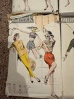 Lot 8 Vintage 1950s Vogue Butterick Sewing Patterns Dresses New Look 1953-54