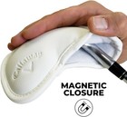 10pcs Golf Magnetic Iron Headcovers White Set Club Covers Protective Golf Gear