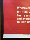 Ernesto Che Guevara Wherever Death May Original 1968 Young Socialist Ally Poster
