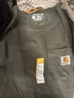 Carhartt    3 Pack   New T-shirts  L  Green  Grey  Tan   Msrp 75      Asking 60 