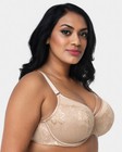 Curvy Couture Tulip Strappy Push Up Bra Bombshell Nude 1267 Us Szs C Thru H Nwt