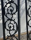 Ornate Salvaged Cast Iron Columns 84    X 9 5   X 9 5  Set Of 3