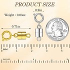 6 Pack Magnetic Necklace Clasps And Closures  18k Gold And Silver Plated Jewelry