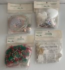 Vintage Merri Mac Christmas Ornament Kits Beaded Lot Of 4 21 Ornaments