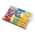 New Melissa   Doug Wooden Latches Board Numbers colors fine Motor shapes animals