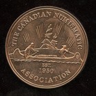 1987 Cna Rcna Calgary Alberta Copper Medal Canadian Numismatic Association