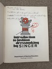 Introduction To Fashion Dressmaking By Singer Students Book 1971