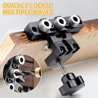 Woodworking 3-in-1 Dowel Jig-insert Nut   Wooden Dowel Positioning Drilling Tool