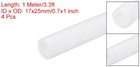 4pcs Foam Tube Sponge Protective Sleeve Heat Preservation 17x25mm White