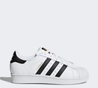 Adidas Superstar J Big Kids White core Black     Size 5 Us     New W  Box