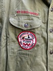 Vintage Boy Scouts Of America Shirt Green Sanforized Patches 50s Roseville  Minn