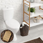 Toilet Paper Storage Basket With Roll Holder  Wicker Bathroom Tissue Bin