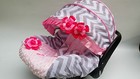 Baby Car Seat Cover Canopy Cover Most Infant Car Seat Chevron Prink Minne Dots