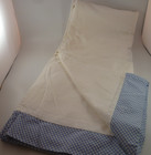Pottery Barn Kids Crib Bed Skirt Nursery 16  Drop Gingham Checkered White Blue