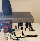 Canon Eos Rebel T6i Dslr Camera Bundle 18-55mm Lens Mic Bag Battery Charger
