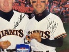 Will Clark Matt Williams Signed Autographed Sf Giants Mother s Cookies Cardboard