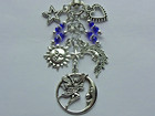 Fairy Angel Moon Star Sun Crystals Key Chain Bag Charm Purse Clip Backpack Fob