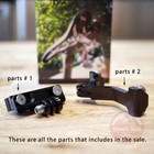 Double Seat Saddle Mount Holds 2 Water Bottles Behind Seat Rear Cage Holder Bike