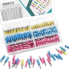 200 Heat Shrink Bullet Female Male Wire Electrical Connector Crimp Terminals Kit