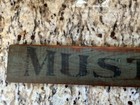 Antique Auxiliary sub Sign Mustard