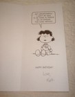 Vintage Hallmark Contemporary Birthday Greeting Card Peanuts Lucy Charles Schulz