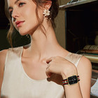 Moinspire Designer Leather Bands With Charms Compatible With Apple Watch 38mm 40