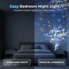Dynamic Rotating Led Snowflake Projector Light Usb Rechargeable Christmas Lamp