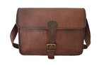 Leather Messenger Bag Office Laptop Satchel School Crossbody Shoulder Bags 15 In