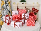  Wrapping Paper Rolls -mini Roll 17 Inch X 33 Feet - Reversible Plaid Christmas