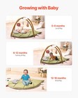 Vevor Baby Play Gym Mat Tummy Time Activity Mat With 6sensory Toys 42 9  X 33 5 