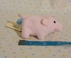 Vintage Princess Soft Toys Wee Beanies Pig Miniature Stuffed Animal Plush 3    Tag