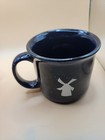 New 12oz Dutch Bros Coffee Ceramic Mug Cup 92 Windmill Blue Speckled