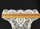 Vintage Collar Neckline Lace Applique Fabric 9-3 4 x6-3 4  White Co47w