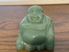 Vintage Hand Carved Chinese Green Polished Buddha Statue Small 1 75 