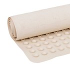Rubber Bath Mat With Suction Cups Non-slip Cushioned Surface Rectangle In-tub