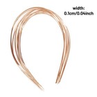 10x Blank Headband Base Diy Wire Frame Hairband Tiara For Jewelry Making