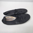 Vintage Bloch Ladies 8 Black Soft Leather Jazz Lace-up Shoes