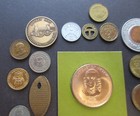 Vintage Exonumia Token Coin Lot  25  Various Subjects Natural Patina  010325-2