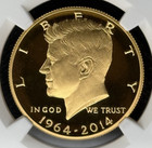 2014-w 50th Anniversary Kennedy 3 4 Oz Gold High Relief Ngc Pf 70 Ultra Cameo