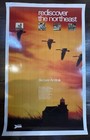 Vintage Amtrak Rediscover The Northeast Poster Bill Carter Railroad Travel 40x25