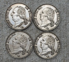 Rare Set France 5 Francs 1819 Bb 1818 I 1821 Bb  1824