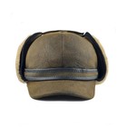 Handmade Real Shearling Leather Trapper  Hat      Warm Winter Trapper Hat For Men