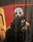 Slasher Movie Jason Voorhees Haunted Door Cover Halloween Party Decor Banner 70 