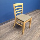 Used Wood Ladder Back Dining Chair   Stock No  887209