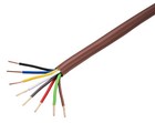 250ft - 18awg Thermostat Alarm Security Hvac Wire Brown 18 8 Cl2 Solid Cca Cable