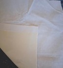 Italian Long Pile Viscose Velvet In White  Miniature Bear Making 14x15 Inches