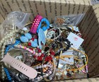 Vintage Estate Junk Drawer Harvest Craft Mix Jewelry Medium Flat Rate Box  4-16