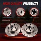 Front Power Disc Brake Conversion Kit Drilled Rotors For 1959 - 1964  Chevrolet